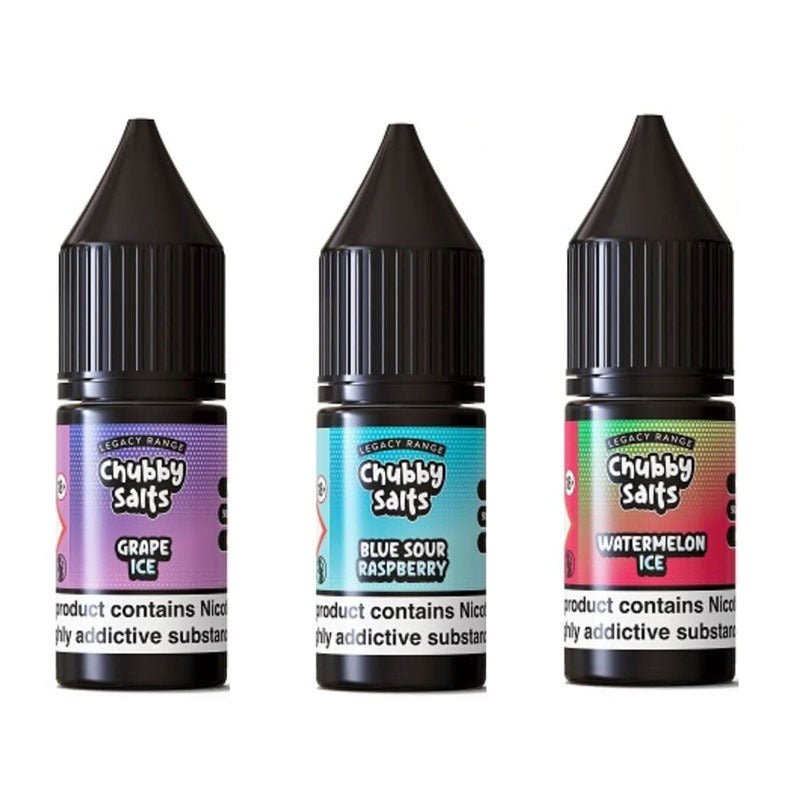 Buy Chubby Salt 10ml E - liquids Nic Salts - Box of 10 - Blue Razz Lemonade