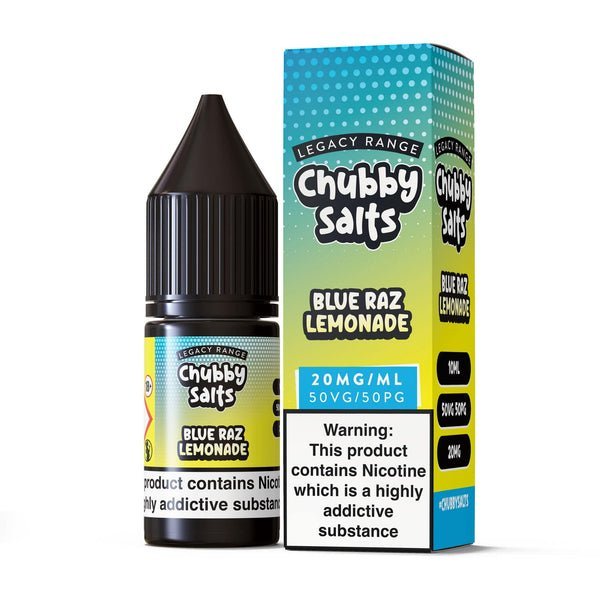 Buy Chubby Salt 10ml E - liquids Nic Salts - Box of 10 - Blue Razz Lemonade