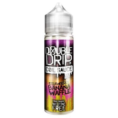 Buy Double Drip 50ml Shortfill - Strawberry Banana Waffle