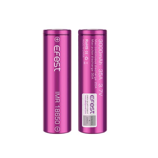 Buy Efeast IMR 18650 3000mAh 35A Batteries - Pack of 2 -