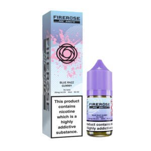 Buy Elux Firerose 5000 Nic Salt E - Liquid 10ml - Box of 10 - Blue Razz Gummy