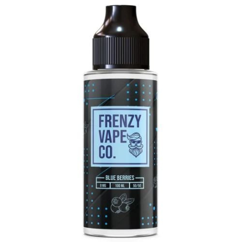 Buy Frenzy Vape Co. 100ml Shortfill E - Liquid - Blue Berries
