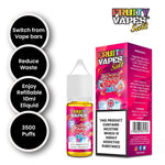 Buy Fruity Vapes Salt 10ml Nic Salts Box of 10 - Strawberry Ice
