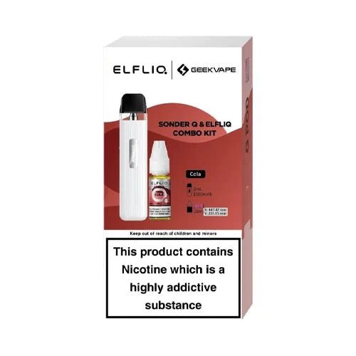 Buy Geekvape Sonder Q Pod Kit and Elfliq Salt Combo Deal - White - Cola