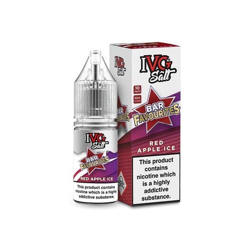 Buy IVG Nic Salt Bar Favourite 10ml E Liquid - Pack Of 10 - Red Apple Ice