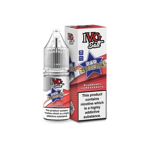 Buy IVG Nic Salt Bar Favourite 10ml E Liquid - Pack Of 10 - Blueberry Pomegranate
