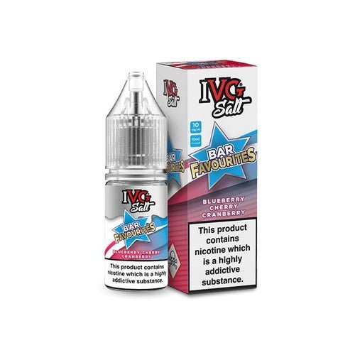 Buy IVG Nic Salt Bar Favourite 10ml E Liquid - Pack Of 10 - Blueberry Cherry Cranberry