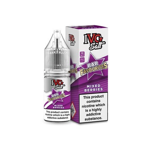 Buy IVG Nic Salt Bar Favourite 10ml E Liquid - Pack Of 10 - Mixed Berries