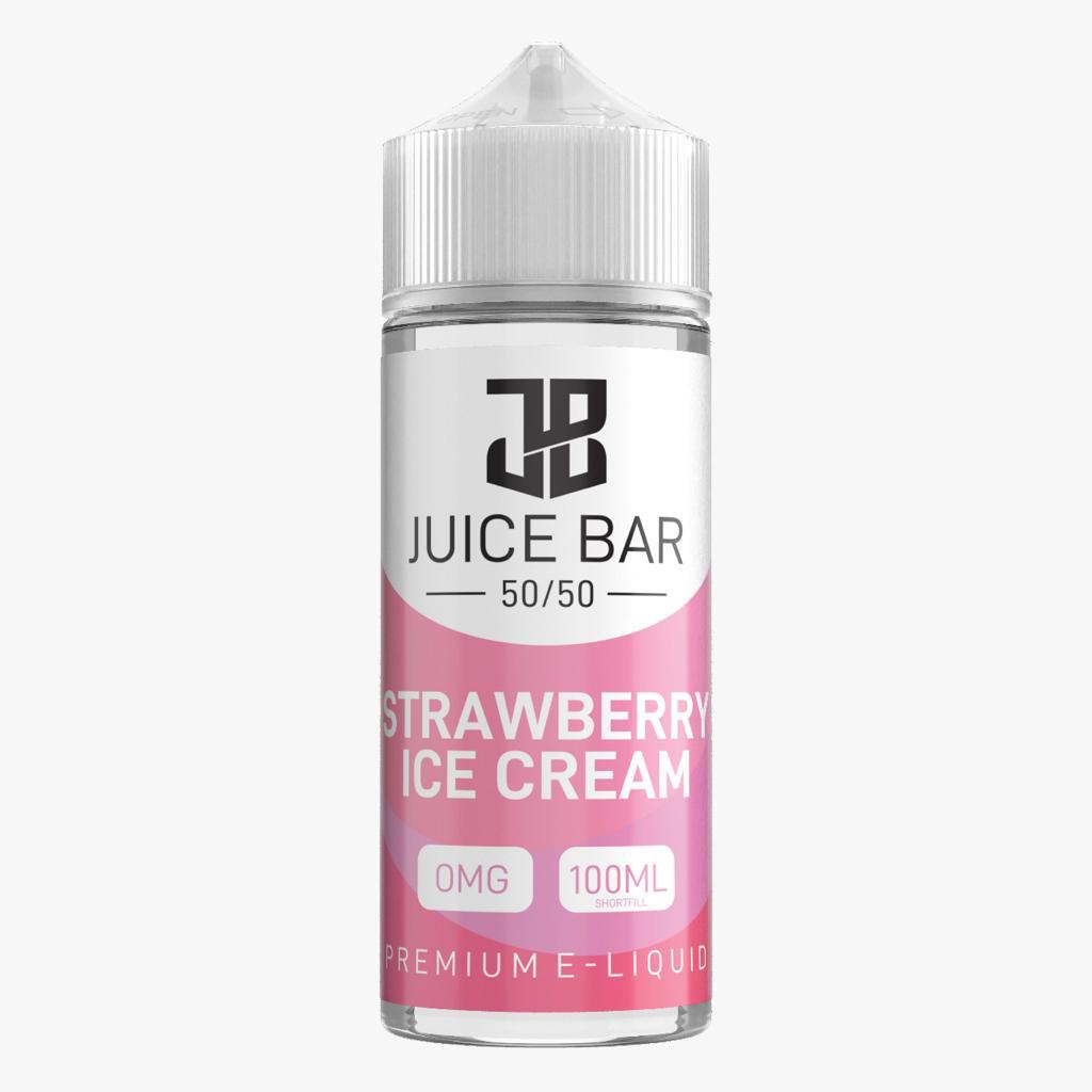 Buy Juice Bar 100ml E liquid Shortfill - Strawberry Ice Cream