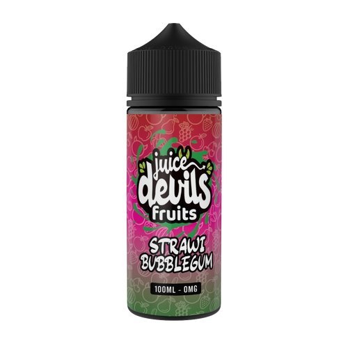 Buy Juice Devils 100ml E - liquids Shortfill - Strawberry Bubblegum Fruit