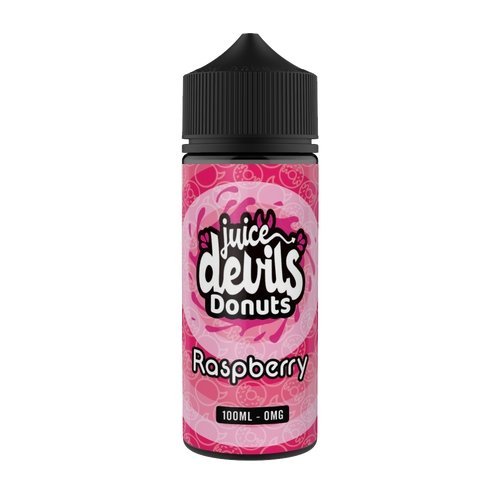 Buy Juice Devils 100ml E - liquids Shortfill - Raspberry Donuts