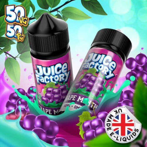 Buy Juice Factory E - Liquid 100ml E - liquids - Grape Menthol