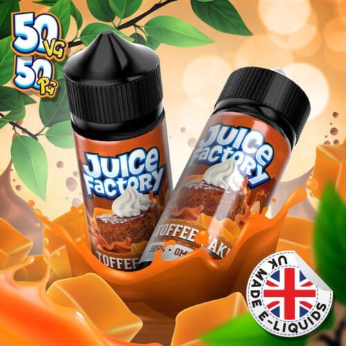 Buy Juice Factory E - Liquid 100ml E - liquids - Toffee Cake