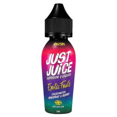 Buy Just Juice 50ml Shortfill - EXOTIC FRUITS - CHERIMOYA GRAPEFRUIT BERRIES