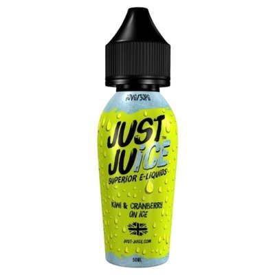 Buy Just Juice 50ml Shortfill - KIWI & CRANBERRY ON ICE