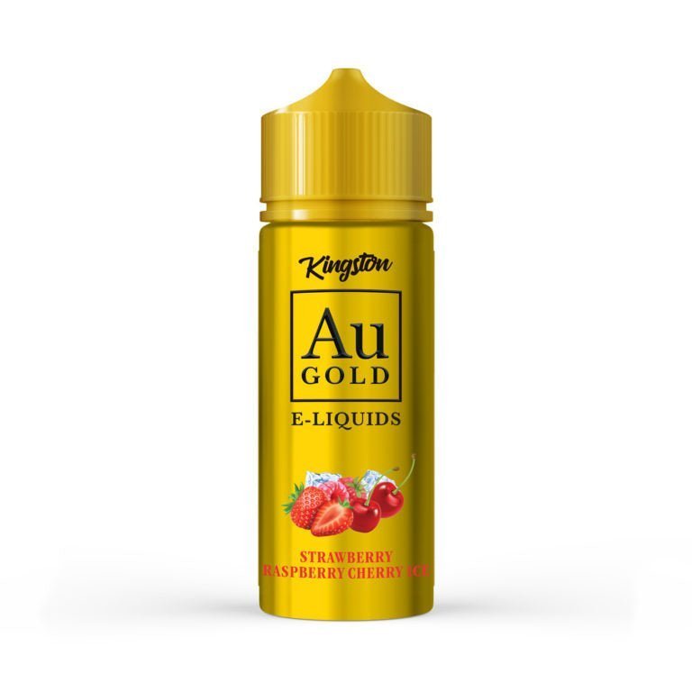 Buy Kingston AU Gold 100ml E - liquid Shortfill - Strawberry Raspberry Cherry Ice