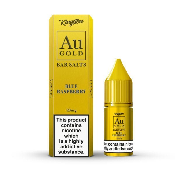 Buy Kingston Au Gold Bar Salts 10ml E - liquids - Box of 10 - Blue Fusion