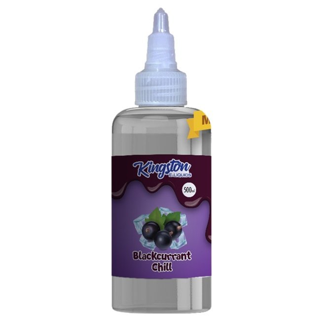 Buy Kingston E - liquids Chill 500ml Shortfill - Blackcurrant Chill