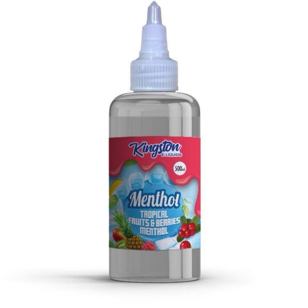 Buy Kingston E - liquids Menthol 500ml Shortfill - Tropical Fruit Berries Menthol