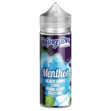 Buy Kingston Menthol 100ML Shortfill - Black Grape Lime Bubblegum Menthol
