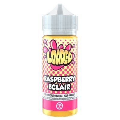 Buy Loaded 100ML Shortfill - Raspberry Eclair