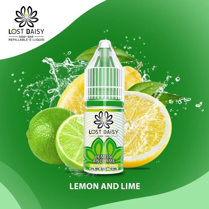 Buy Lost Daisy 5000 Bar Salt 10ml - Box of 10 - Lemon Lime