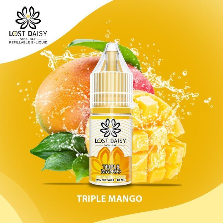 Buy Lost Daisy 5000 Bar Salt 10ml - Box of 10 - Triple Mango
