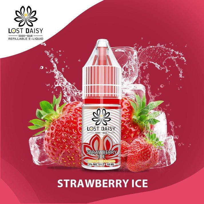 Buy Lost Daisy 5000 Bar Salt 10ml - Box of 10 - Strawberry Ice