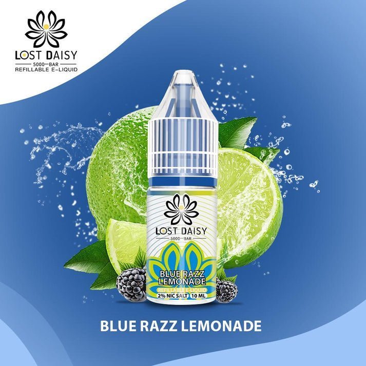 Buy Lost Daisy 5000 Bar Salt 10ml - Box of 10 - Blue Razz Lemonade