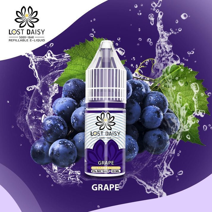 Buy Lost Daisy 5000 Bar Salt 10ml - Box of 10 - Grape