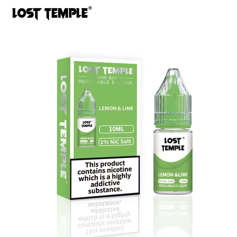 Buy Lost Temple Nic Salts 10ml - Box of 10 - Lemon Lime