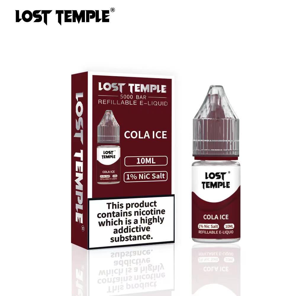 Buy Lost Temple Nic Salts 10ml - Box of 10 - Cola Ice