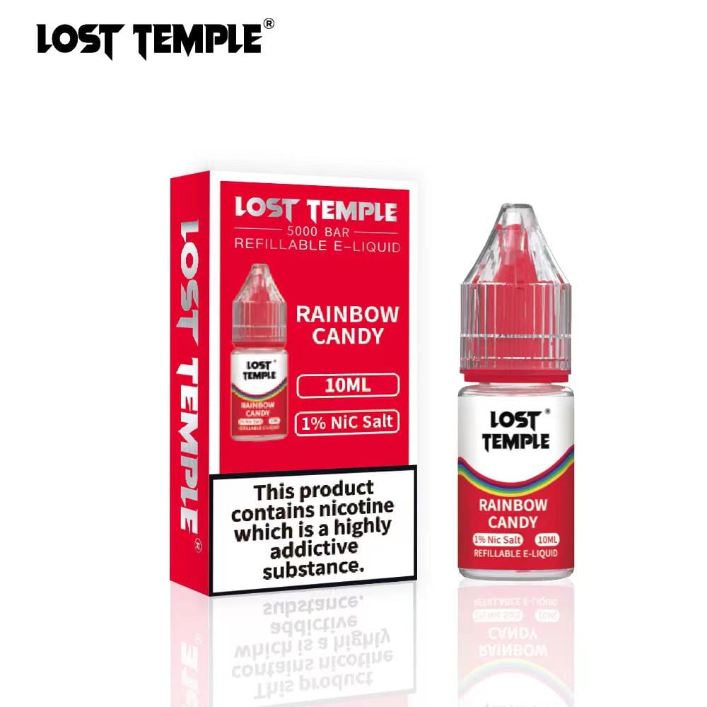 Buy Lost Temple Nic Salts 10ml - Box of 10 - Rainbow Candy