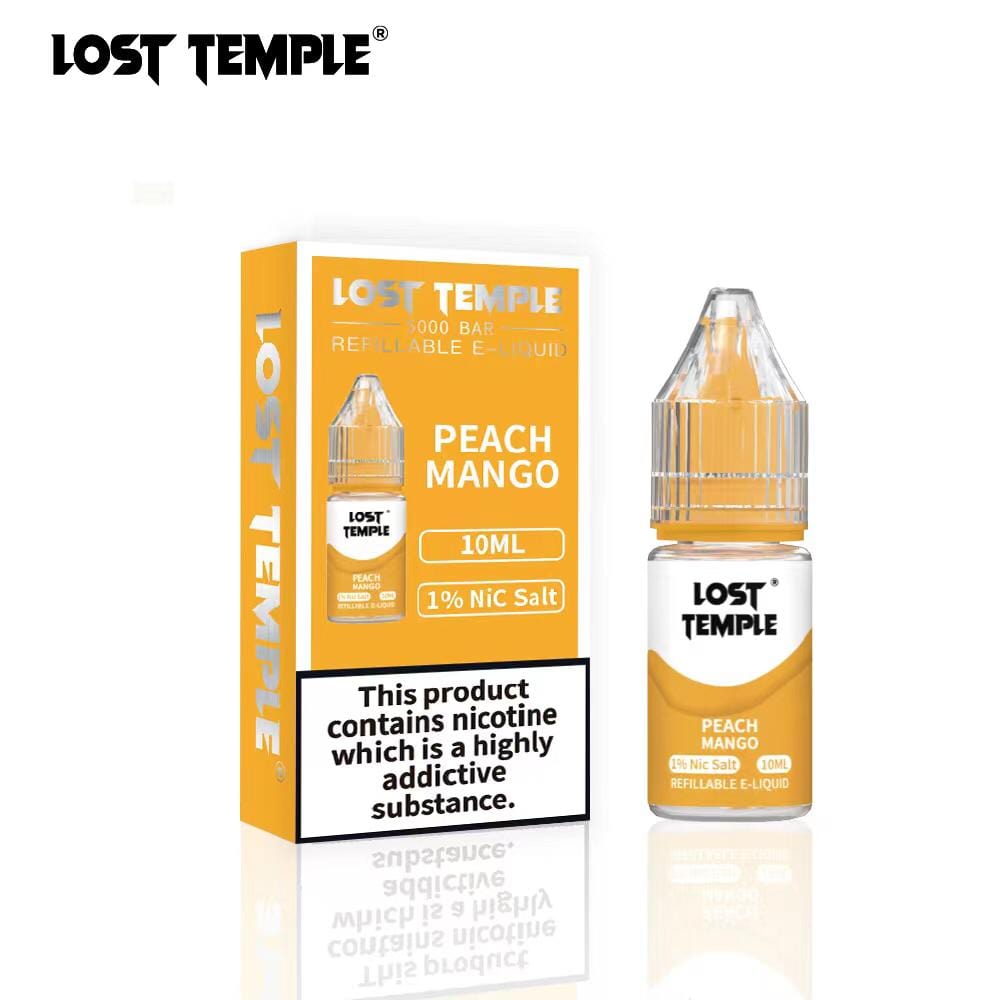 Buy Lost Temple Nic Salts 10ml - Box of 10 - Peach Mango