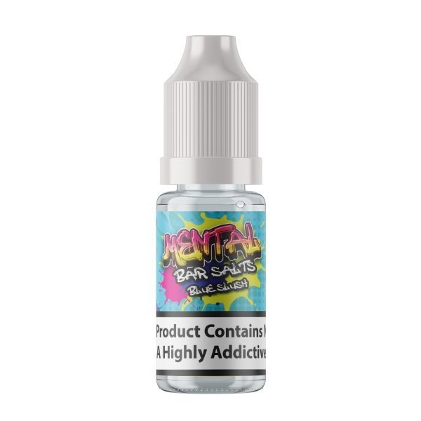 Buy Mental Bar Salts 10ml E - liquids - Pack of 12 - Blue Slush