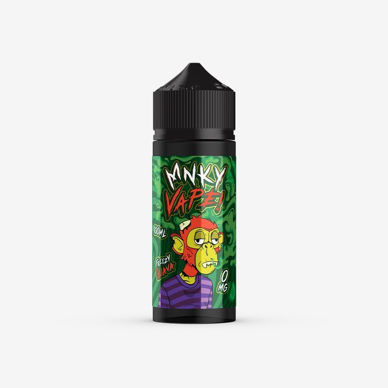 Buy Mnky Vape 100ml E - liquid Shortfill - Freezy Guava