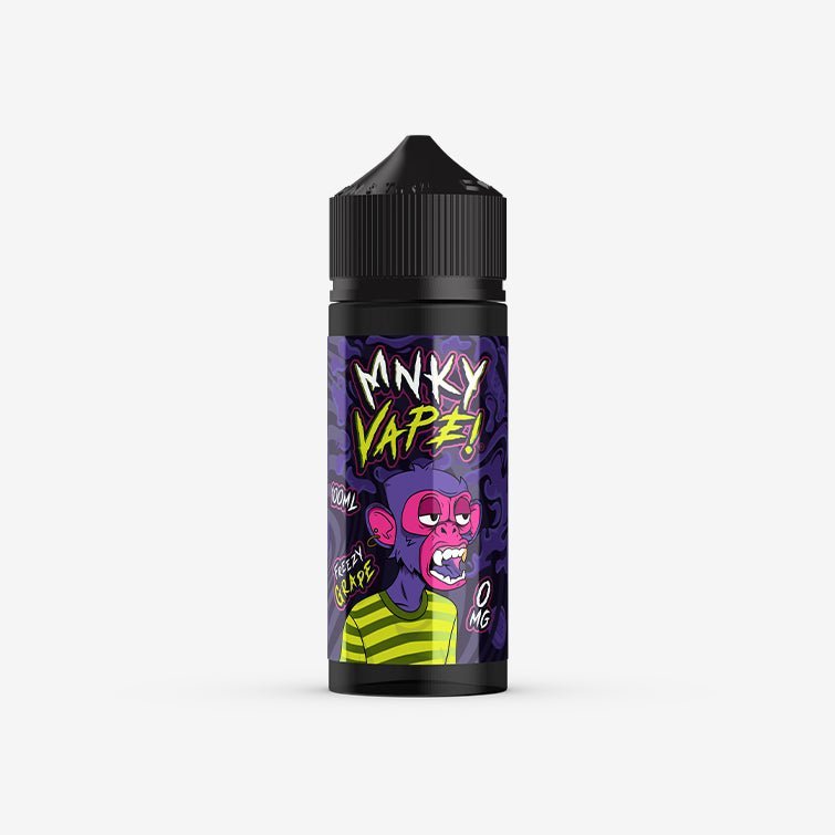 Buy Mnky Vape 100ml E - liquid Shortfill - Freezy Grape