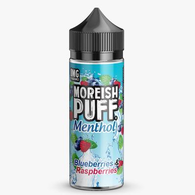 Buy Moreish Puff Menthol 100ML Shortfill - Blueberries & Raspberries