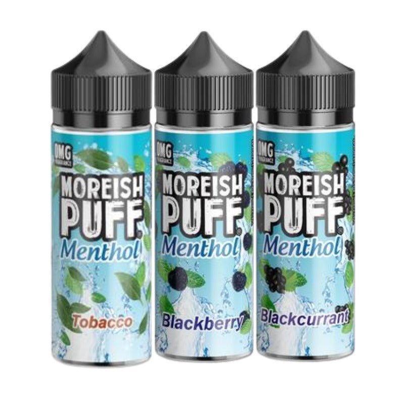 Buy Moreish Puff Menthol 100ML Shortfill - Blackberry