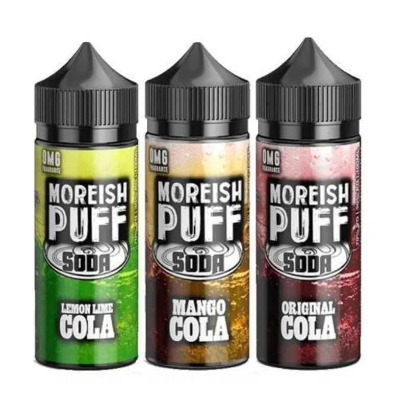 Buy Moreish Puff Soda 100ML Shortfill - Mango Cola