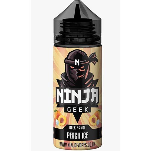 Buy Ninja Geek E liquid 100ML Shortfill - Peach Ice