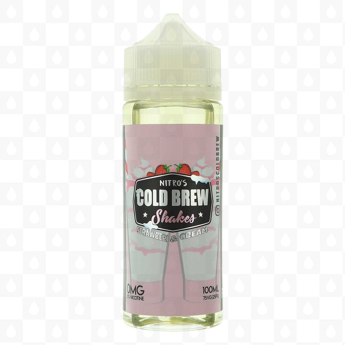 Buy Nitro's Cold Brew 100ML Shortfill E - liquids - Strawberry and Cream Shakes