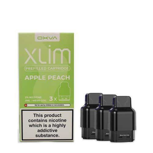 Buy Oxva Xlim Prefilled E - liquid Pods Cartridges - Pack of 3 - Apple Peach