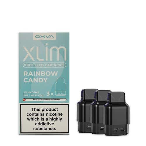 Buy Oxva Xlim Prefilled E - liquid Pods Cartridges - Pack of 3 - Rainbow Candy
