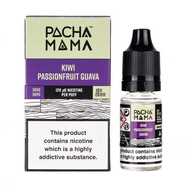 Buy Pacha Mama Nic Salts 10ml - Box of 10 - Kiwi Passion Fruit Guava