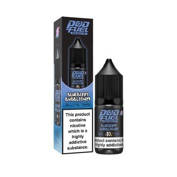 Buy Pod Fuel Nic Salts 10ml E - liquid - Box of 10 - Blueberry Bubblegum