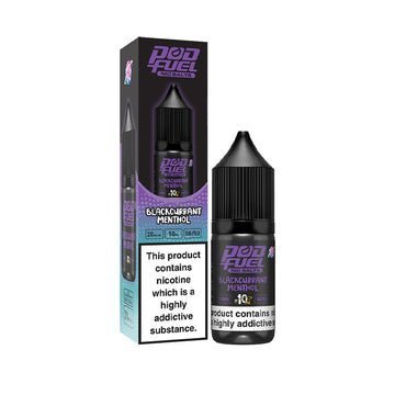Buy Pod Fuel Nic Salts 10ml E - liquid - Box of 10 - Blackcurrant Menthol
