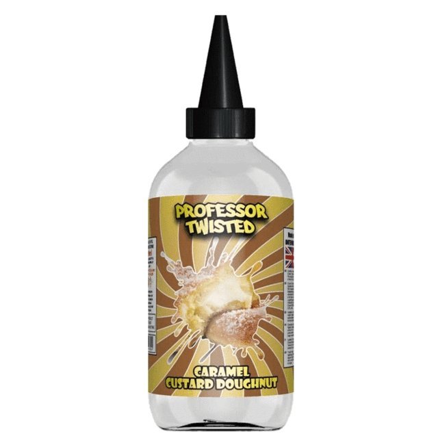 Buy Professor Twist 200ml Shortfill - Caramel Custard Doughnut