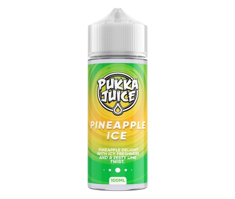 Buy Pukka Juice 100ml Shortfill E - liquids - Pineapple Ice