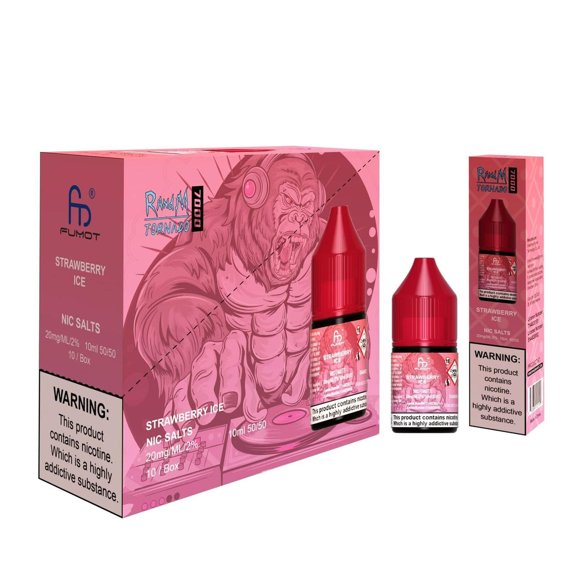 Buy R and M 7000 Nic Salt 10ml - Box of 10 - Strawberry Ice
